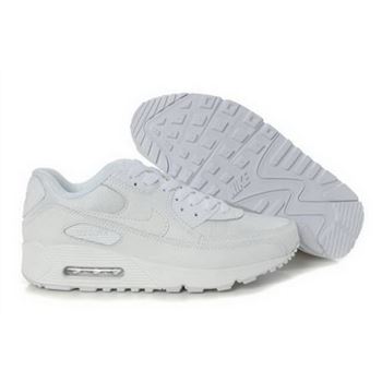 Nike Air Max 90 Womens Shoes All White Korea